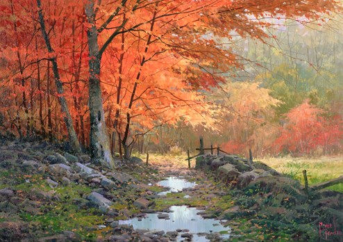 La Cerca by Miguel Peidro - Original Painting on Stretched Canvas